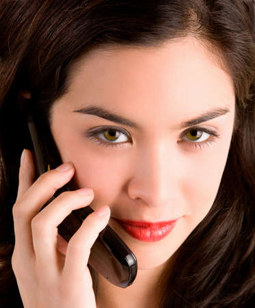 Beautiful Woman Using her Cell Phoneの写真素材