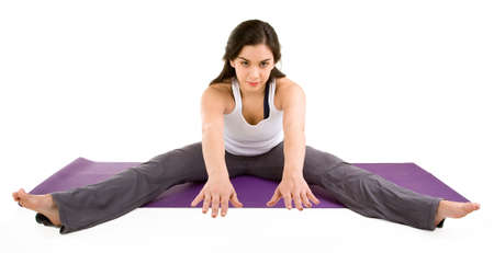 Young Woman Exercisingの写真素材