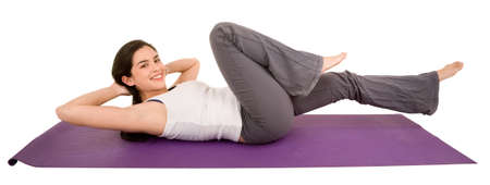 Young Woman Exercisingの写真素材