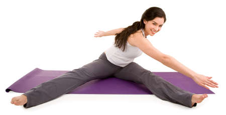 Young Woman Exercisingの写真素材