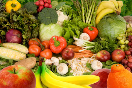 Colorful Fruits and Vegetablesの写真素材