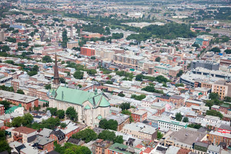 Elevated View of Quebec City, Canadaの写真素材