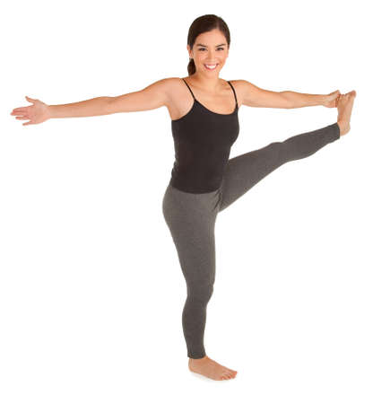 Young Woman Exercisingの写真素材