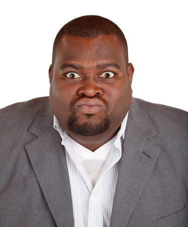 African American Businessman Angry About Somethingの写真素材
