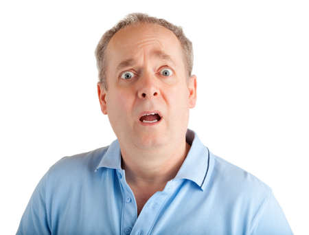 Man Surprised face expressionの写真素材