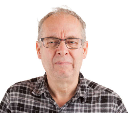 Man just witnessed something emotionally disturbingの写真素材