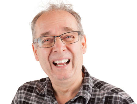 A man is laughingの写真素材