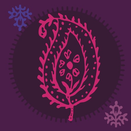 floral ornamental posterのイラスト素材