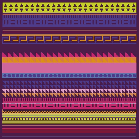 Ornamental spring color line illustration printのイラスト素材