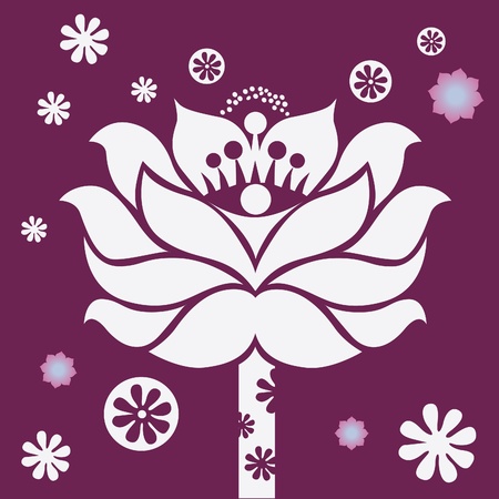 spring flower healing mandala vector design のイラスト素材