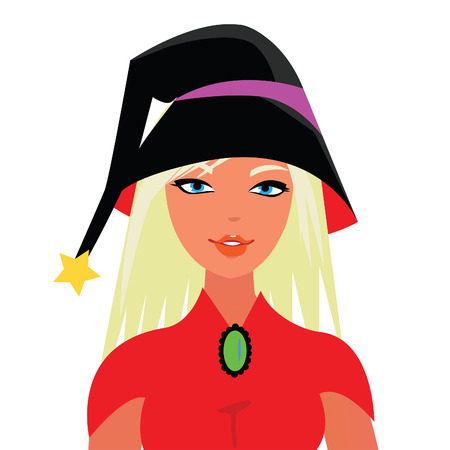 Witch blondeのイラスト素材