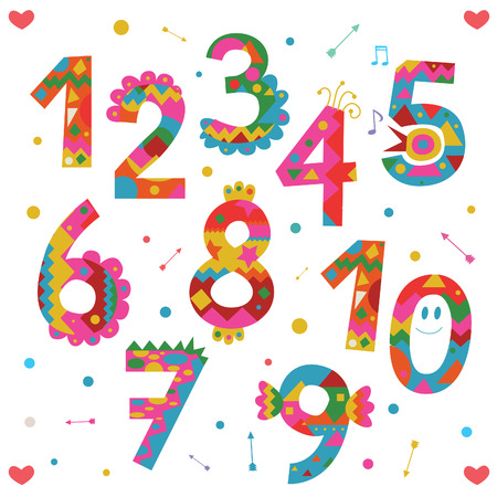 Numbers designのイラスト素材