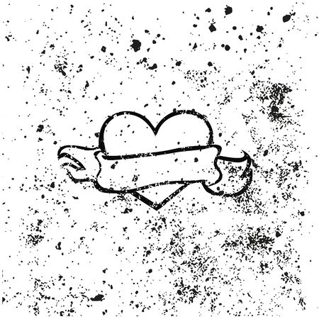Backround design with heartのイラスト素材