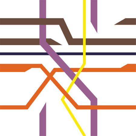 Abstract vector linear pattern with repeatable exchanging lines that are crossing in different directionsのイラスト素材