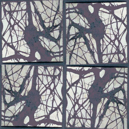 Stylized texture of lines and repeated forms that creates a visual looking of natural wood surface with cracks and decorative silver backroundの写真素材