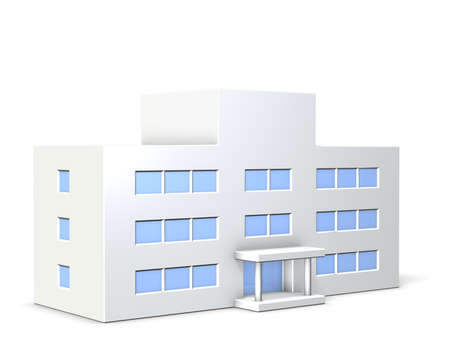 Models of school buildingsの写真素材