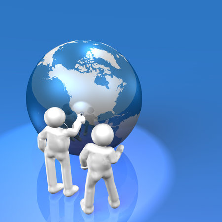 CG image representing Treatment of the Earth の写真素材