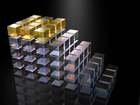 The podium which was made with glass の写真素材