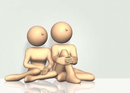 Common dream of a coupleの写真素材