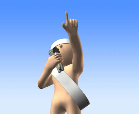 Candidates during the campaign trailの写真素材