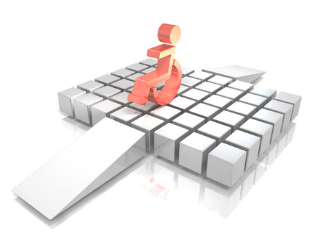 3DCG  illustration, it represents the facility with good accessibility 