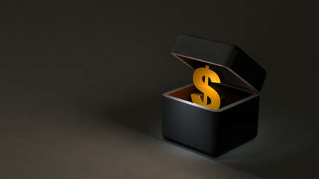 Dark funds to be stored in the underground economy. Abstract showing concealed interests. 3d rendering.の写真素材