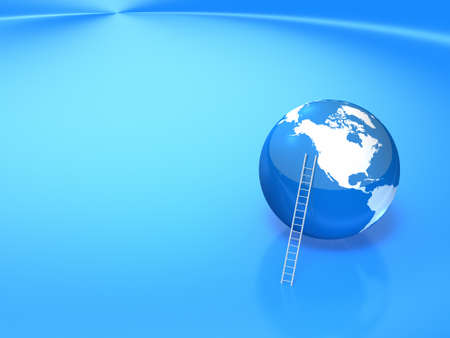 Earth safety inspection. background image. 3D rendering.の写真素材