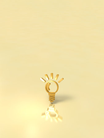 A background image that represents inspiration. 3D rendering.
