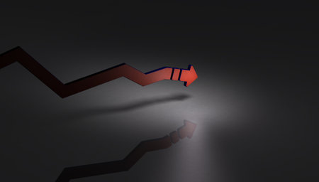 A concept that expresses anxiety about the future of the economy and the future. A line graph that...