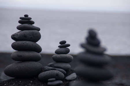  Rocks in black and whiteの写真素材