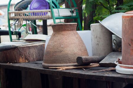 Mortar in kitchenの写真素材
