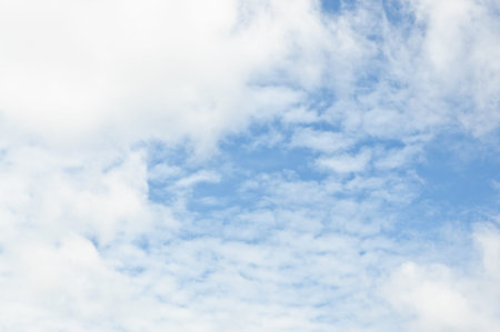 Blue sky and clouds.