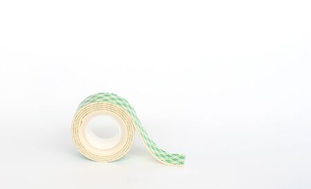 Tape foam on white screen background.(Soft focus.)の写真素材