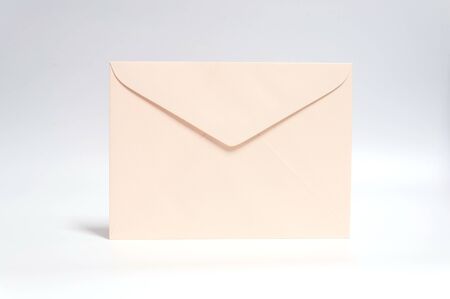 Envelope put on white background.の写真素材