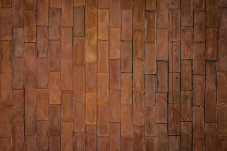 Red brick wall abstract background texture.
