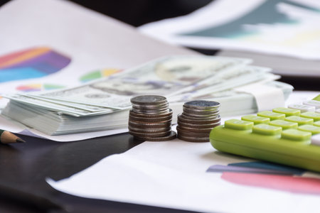 Money,finance,business concept about other on work table,soft focus.の写真素材