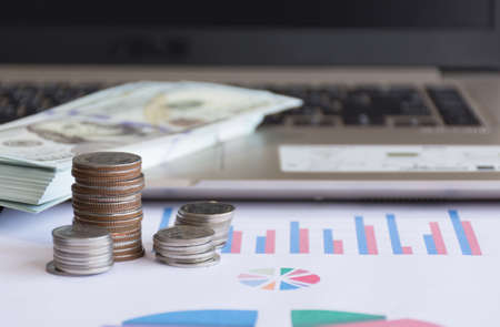 Money,finance,business concept about other on work table,soft focus.の写真素材