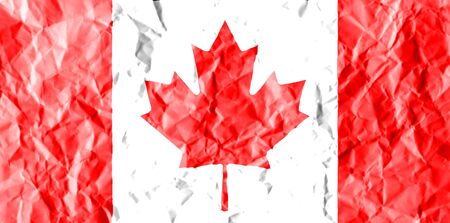 flag painted on crumpled paper background.の写真素材