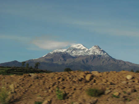 Iztaccihuatl view form the roadの写真素材