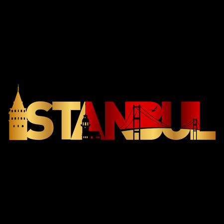 istanbul logo vector illustrationのイラスト素材
