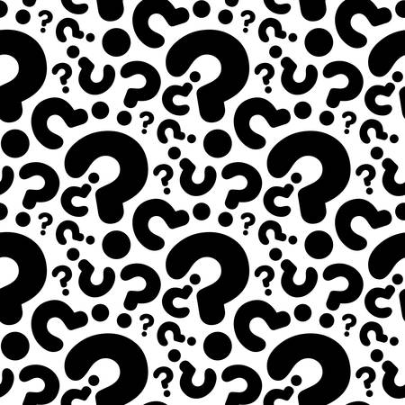 Seamless question mark background vector illustration.のイラスト素材