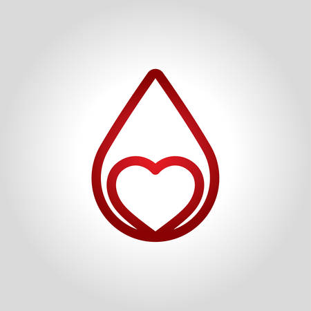 Blood logo concept illustrationのイラスト素材