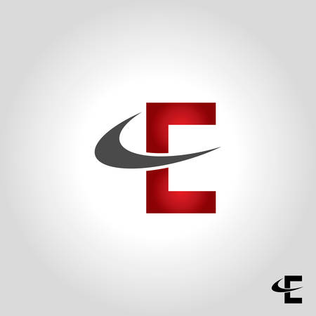 letter E icon and symbol vector illustrationのイラスト素材