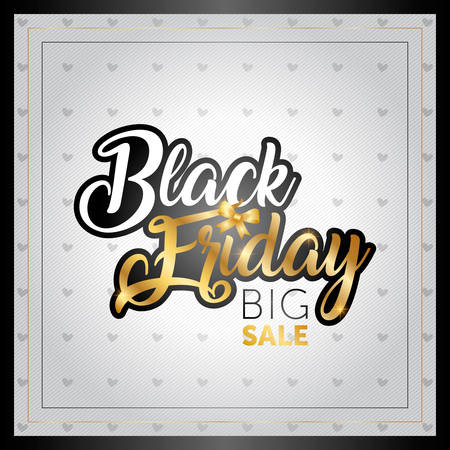 BLACK FRIDAY sale lettering vector illustrationのイラスト素材