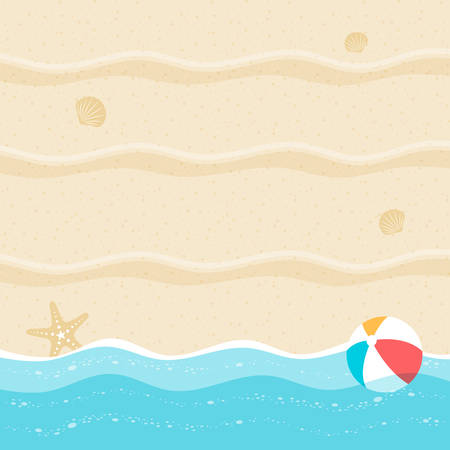 summer background, summer time, summer holiday concept vector illustrationのイラスト素材