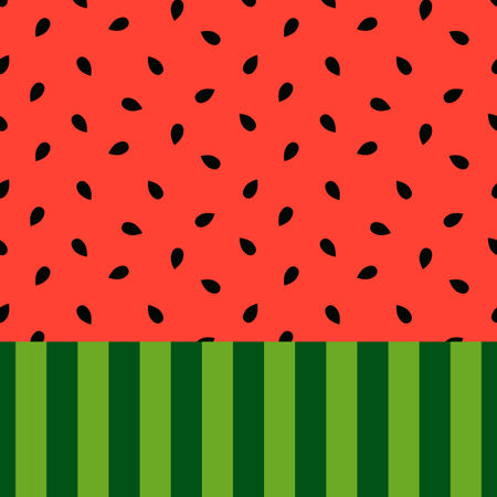 watermelon background vector illustration