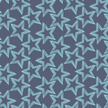 seamless star pattern and background vector illustrationのイラスト素材