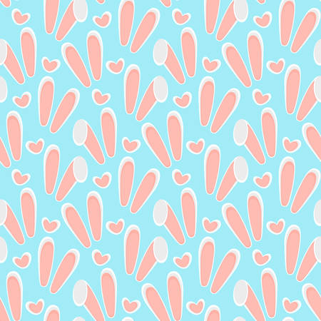 seamless easter pattern and background vector illustrationのイラスト素材