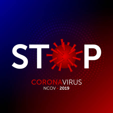 novel coronavirus (covid-19 or 2019-ncov). virus disease concept, background vector illustration.のイラスト素材