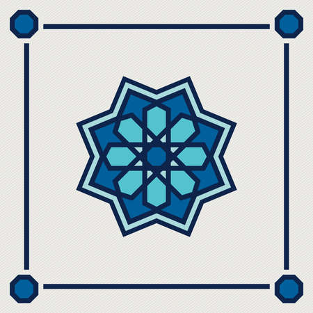 islamic oriental, geometric motif. traditional islamic, arabic, persian and ottoman design vector illustrationのイラスト素材